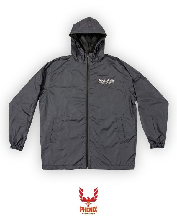 ROMPEVIENTOS PHENIX GRIS CON HOODIE