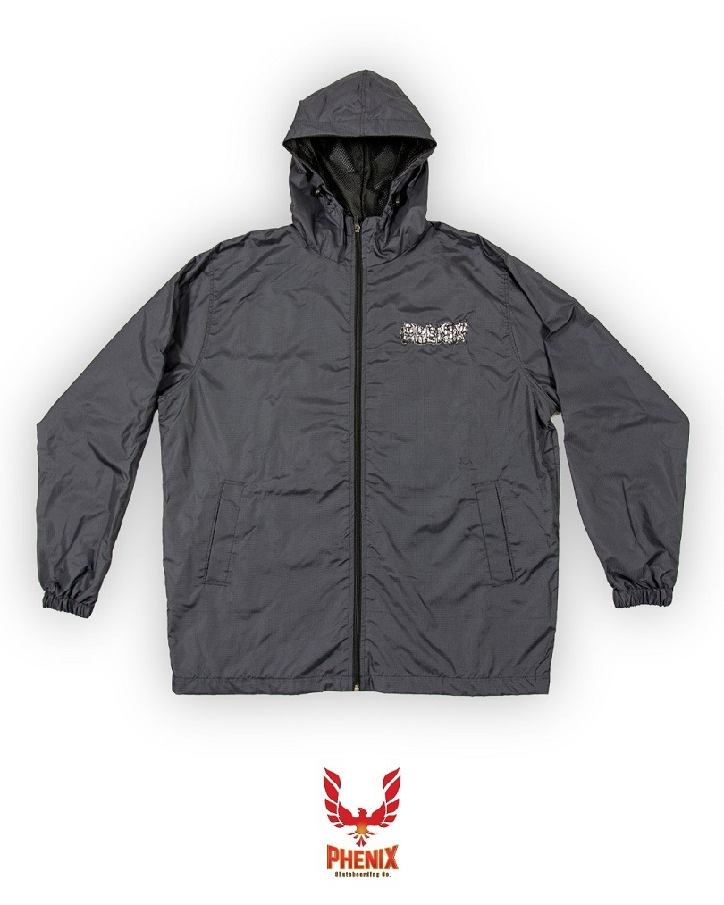 ROMPEVIENTOS PHENIX GRIS CON HOODIE