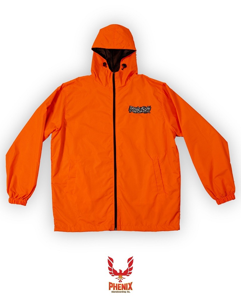ROMPEVIENTOS PHENIX NARANJA CON HOODIE