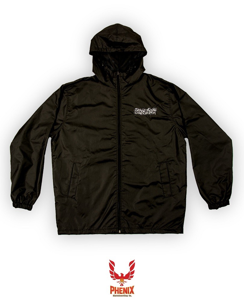 ROMPEVIENTOS PHENIX NEGRO CON HOODIE