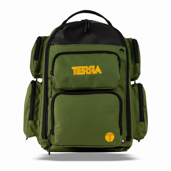 MOCHILA TERRA HIPERBÓREA VERDE 23 LITROS CON IMPERMEABLE INCLUÍDO
