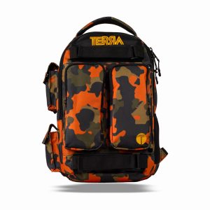 MOCHILA TERRA SUNDALAND CAMO NARANJA 14 LITROS CON IMPERMEABLE INCLUÍDO (copia)